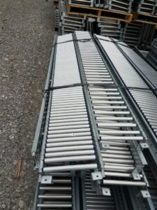 used pallet racking, pallet flow rack, span trac, span track, conveyor, gravity flow, louisville, kentucky, indiana